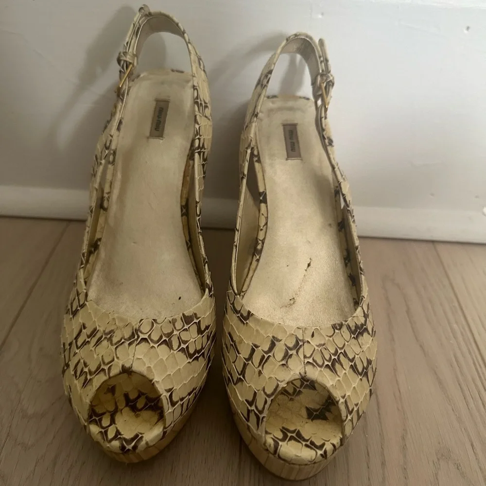 Miu Miu Python Wedge - Picture 2 of 2